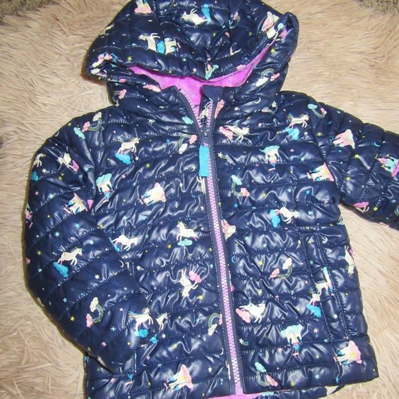 unicorn puffer jacket